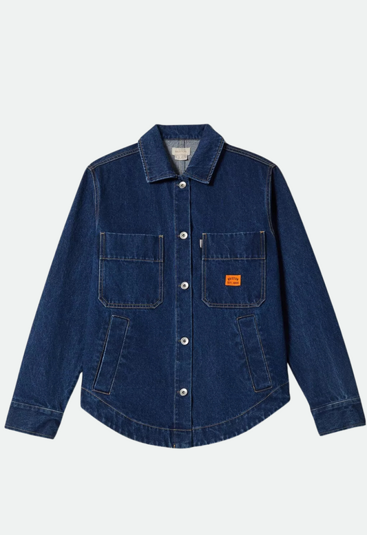 Brixton Women Durham Shirt Jacket - Rinse Denim