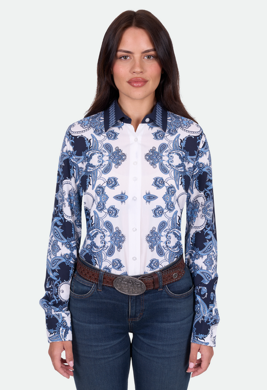 Wrangler Women's LINDA LS Shirt - Blue