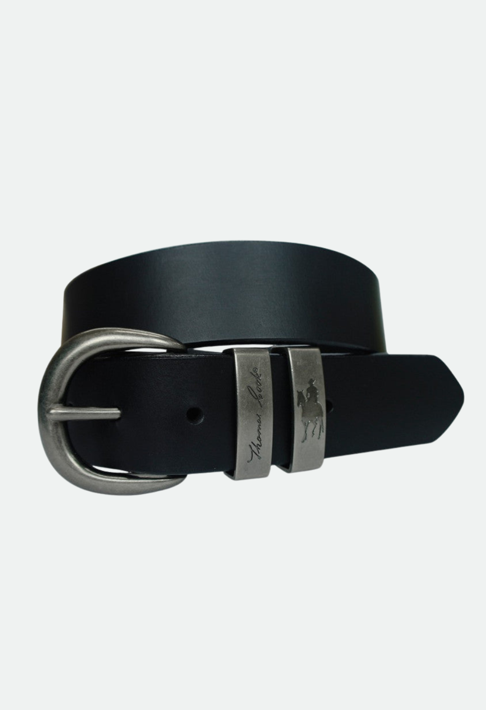 THOMAS COOK SILVER TWIN KEEPER BELT (BLACK)