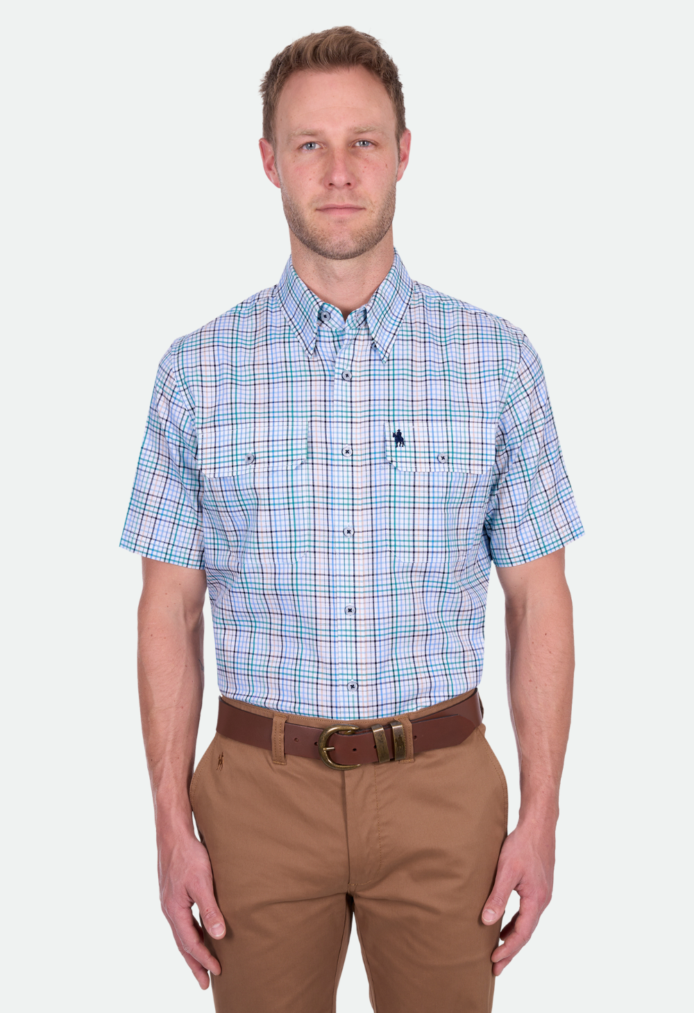 Thomas Cook Men's Matt 2Pkt Ss Shirt - Navy/Multi