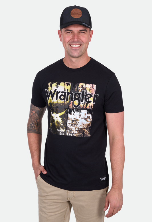 Wrangler Men's LUIS SS Tee - Black
