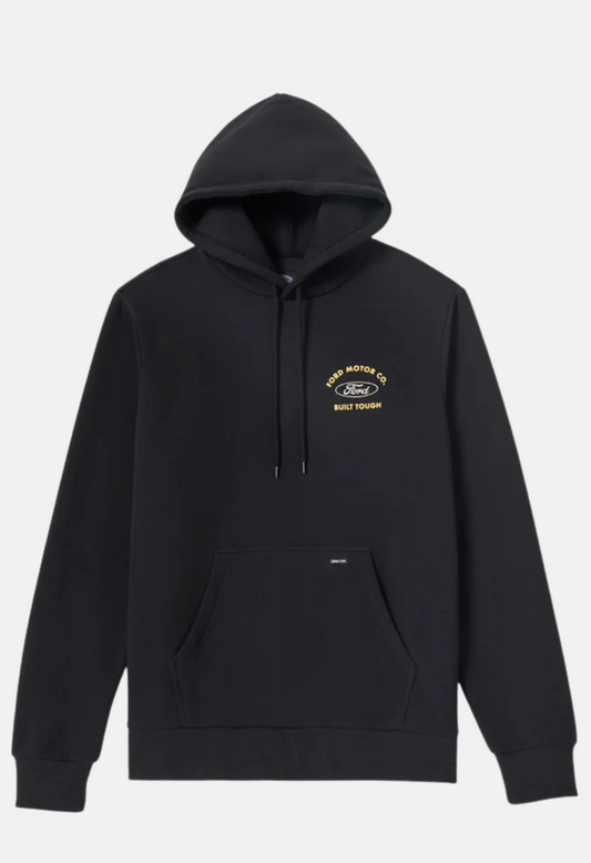 Brixton x Ford Built Tough Fleece Hoodie - Burnt Rubber