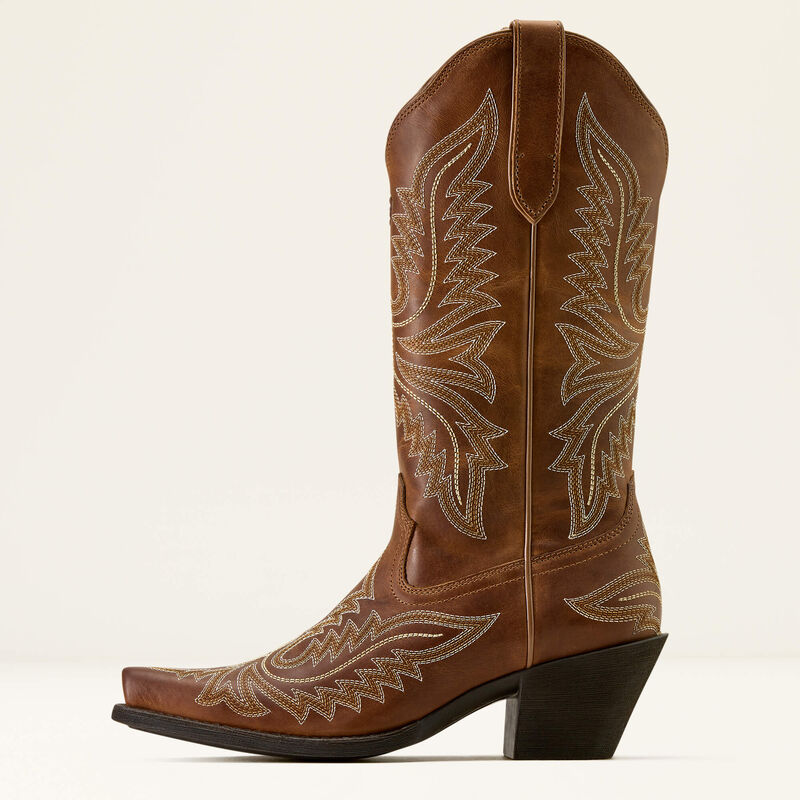 Round Up Collins D Toe Western Boot - Smoked Wheat