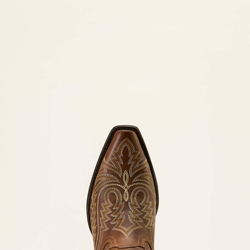 Round Up Collins D Toe Western Boot - Smoked Wheat