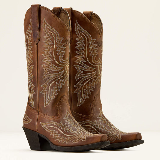 Round Up Collins D Toe Western Boot - Smoked Wheat