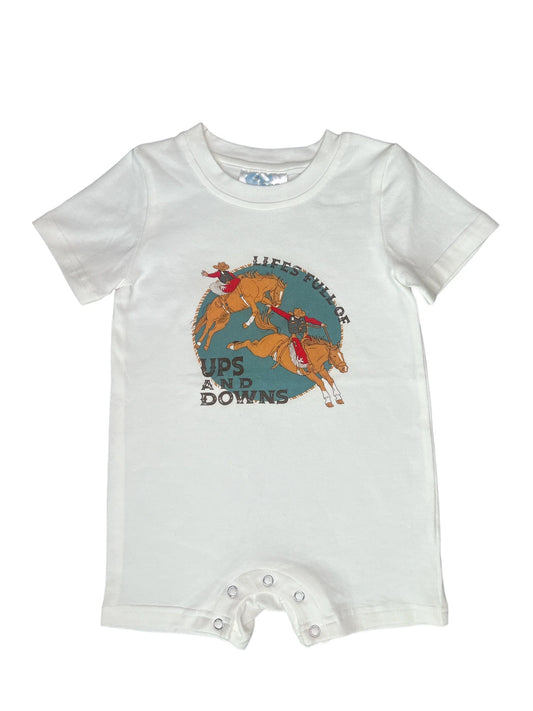 Shea Baby Ups & Downs White Romper Baby