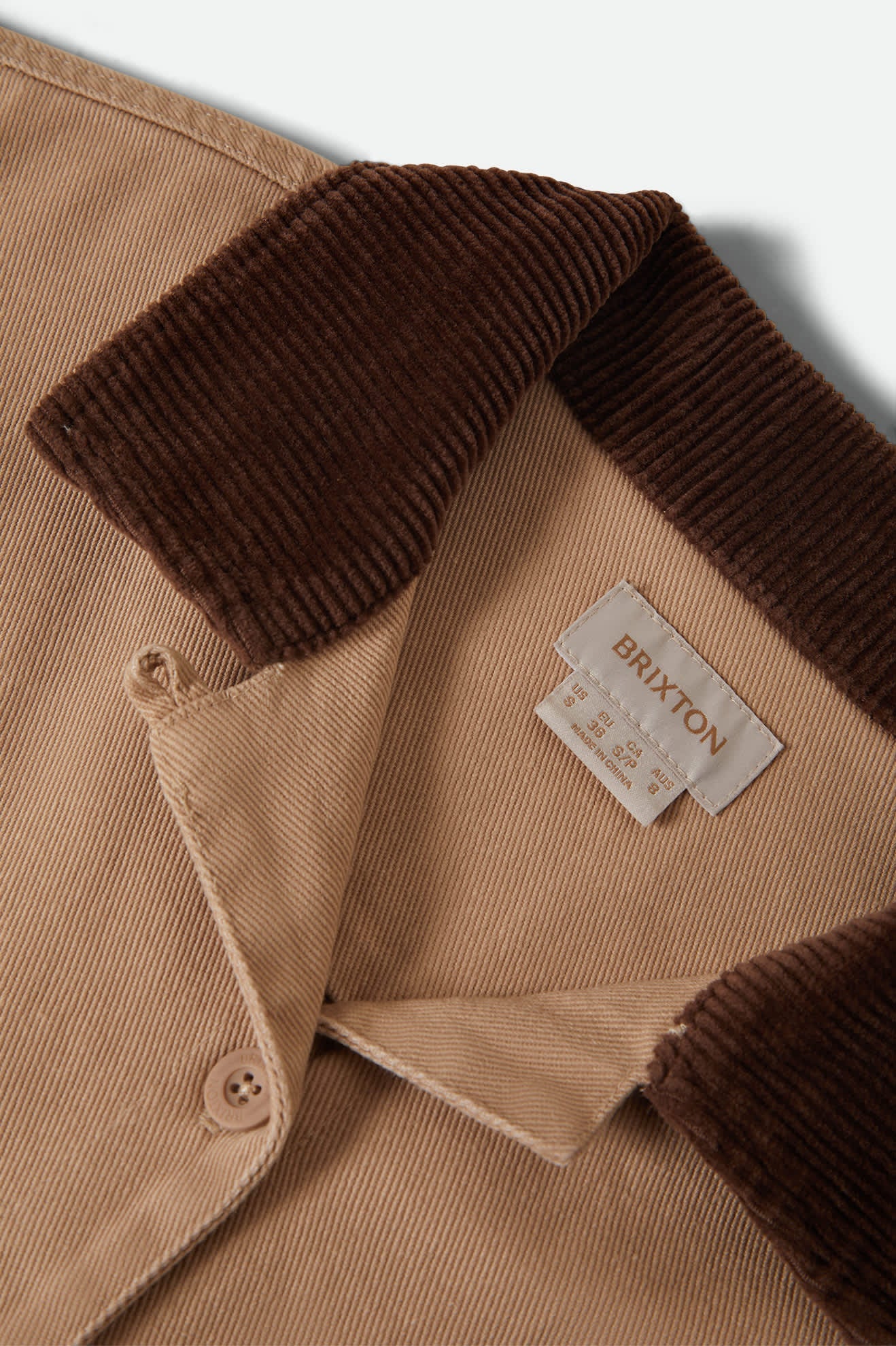 Brixton Women's Utopia Patchwork Overshirt - Washed Timeless Taupe