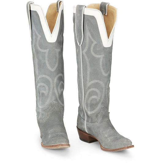 Justin Boots Verlie 17” Women’s Western Boot - Dusty Blue (Grey)