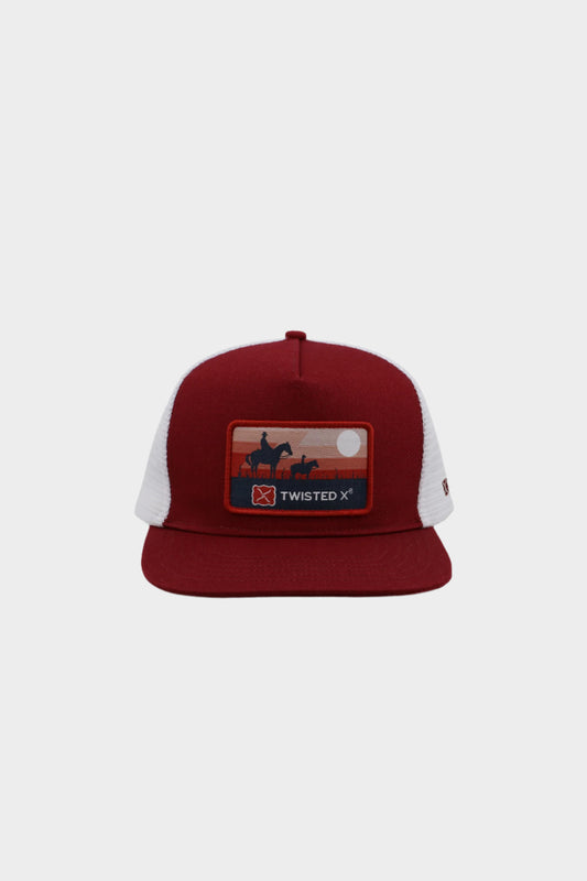 Thomas Cook Women Patch HP Trucker Cap - Red/White