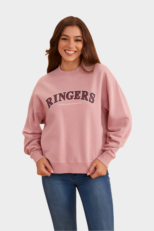 Ringers Western Women's Varsity Crew (Rosey Pink)