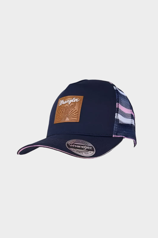 Wrangler Elise Hp Ponytail Trucker Cap - Navy