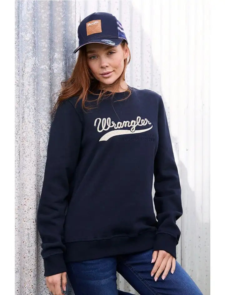 Wrangler Elise Hp Ponytail Trucker Cap - Navy