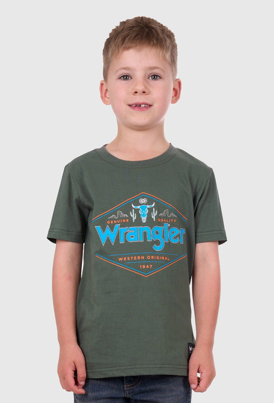 WRANGLER BOYS JACK S/S TEE (CYPRESS)