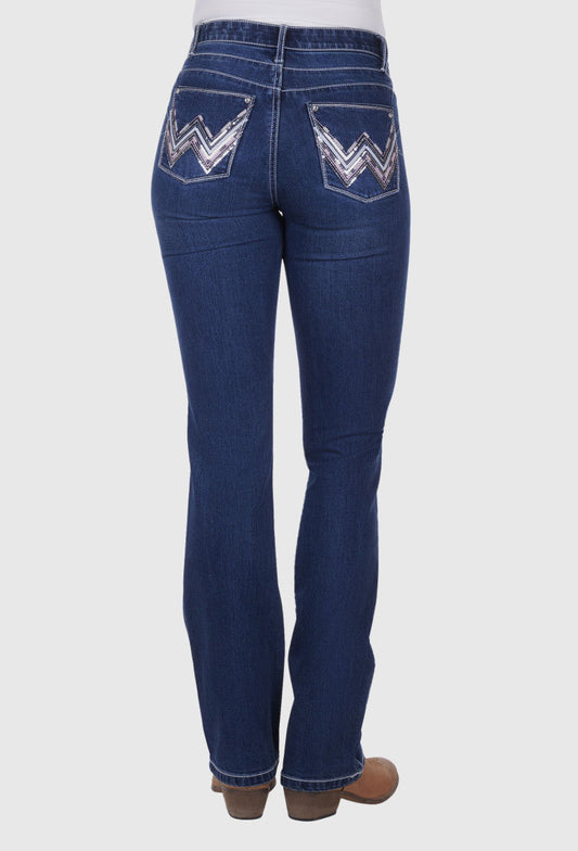 WRANGLER WOMENS ARIZONA JEAN Q BABY 34 LEG