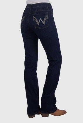 WRANGLER WOMENS BONNIE JEAN Q-BABY (NEVADA WASH)