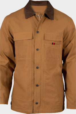 ROCKY MEN'S WORKSMART COLLARED RANCH COAT - TAN