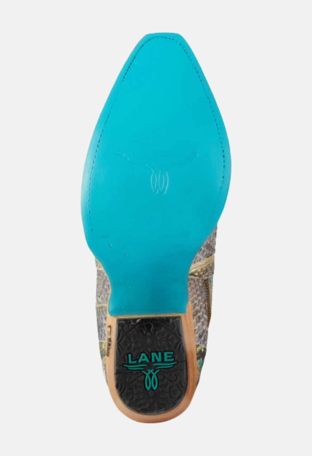 Lane Vickson Exotic Blue Python Watercolor Leather Boots