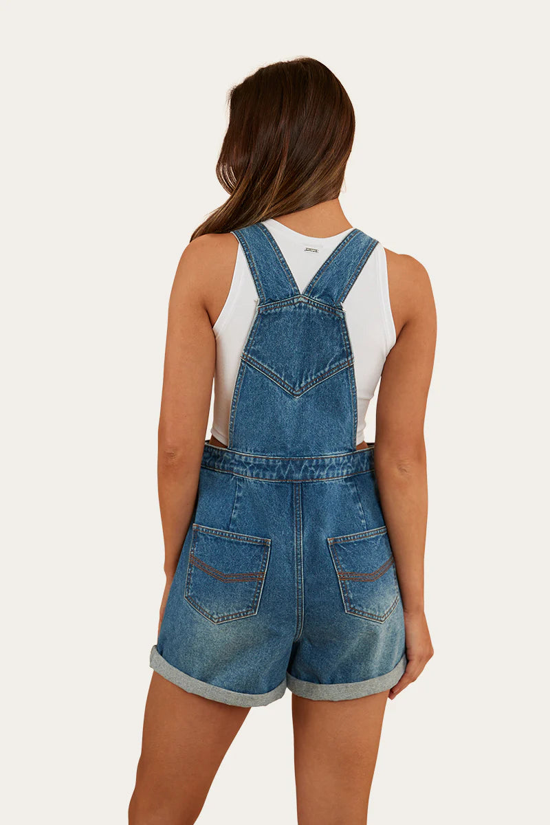 Ringers Western Womens Weekender Overall - Mid Wash Blue