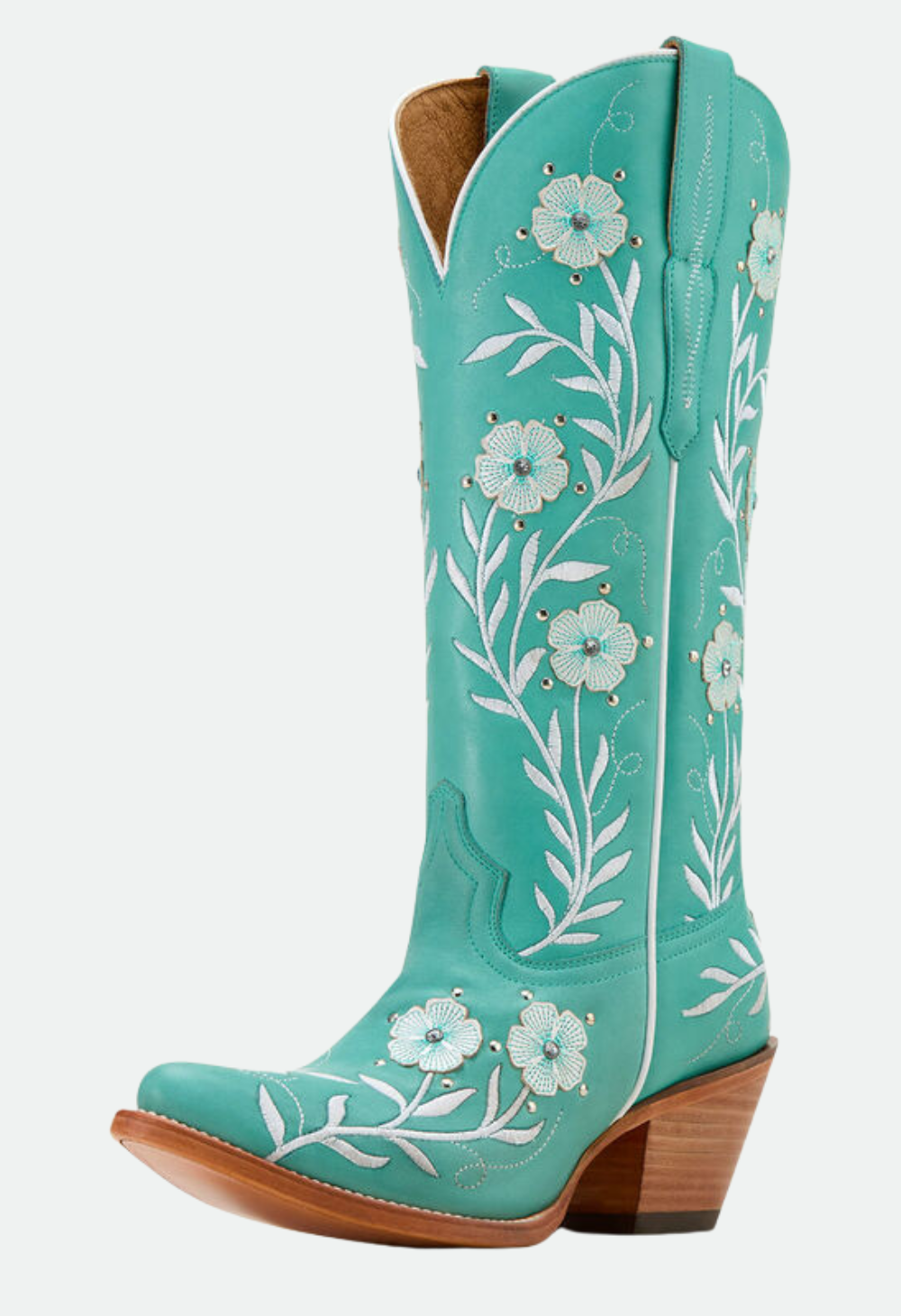 Ariat Women's Romance Western Boot Natural Turquoise