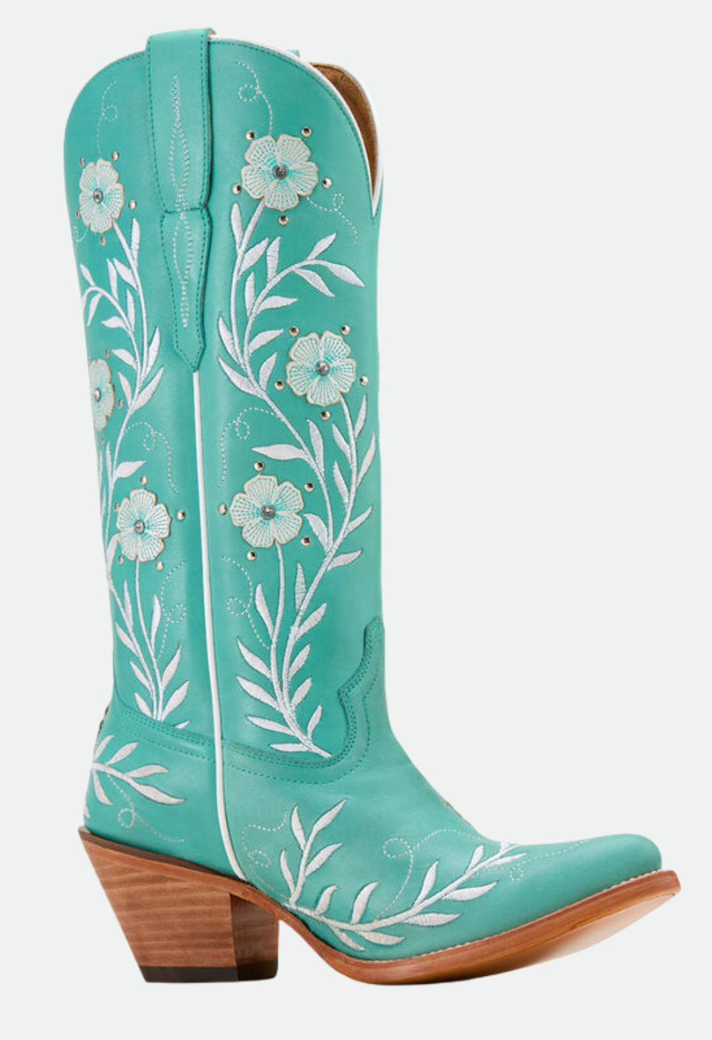Ariat Women's Romance Western Boot Natural Turquoise