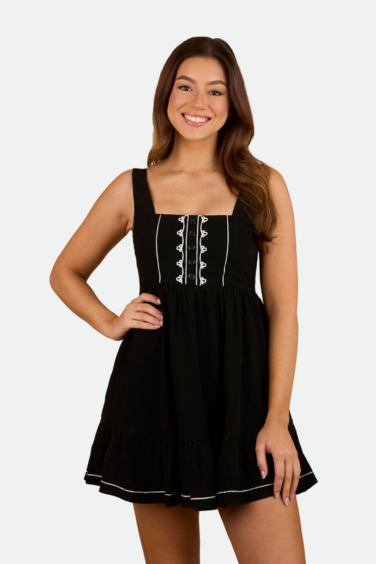 Ringers Western Womens Westley Embroidered Mini Dress - Black