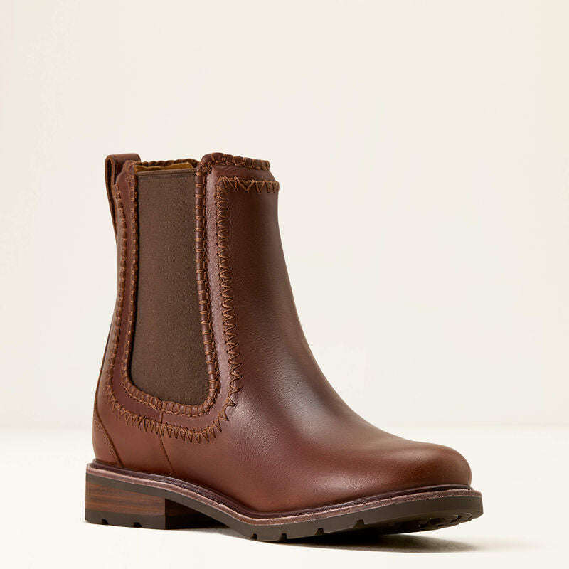 Ariat Women's Wexford Whipstitch Chelsea Boot - Deep Cognac