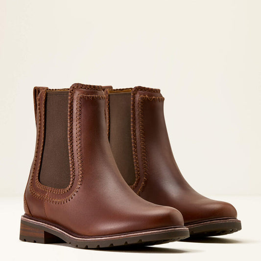 Ariat Women's Wexford Whipstitch Chelsea Boot - Deep Cognac