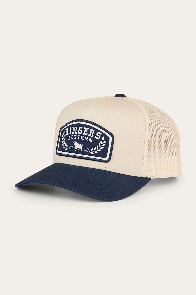 Ringers Western Wheatbelt Trucker Cap - Off White/Navy