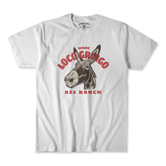 Whiskey Bent Hat Co Ass Ranch Tee - White