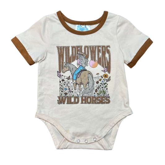 Shea Baby Wild Flowers Wild Horses Graphic Shirt