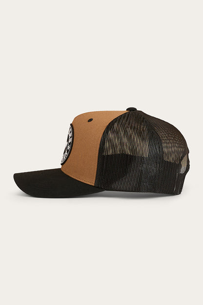 Ringers Western Signature Bull Trucker Cap - Clay / Black