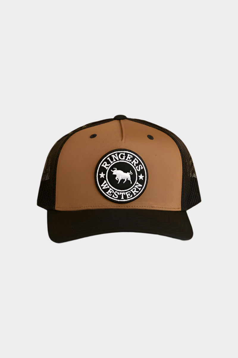 Ringers Western Signature Bull Trucker Cap - Clay / Black