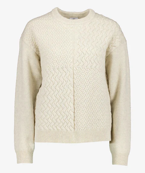 Swanndri Women's Amberley Knit Crew - Biscotti Marle