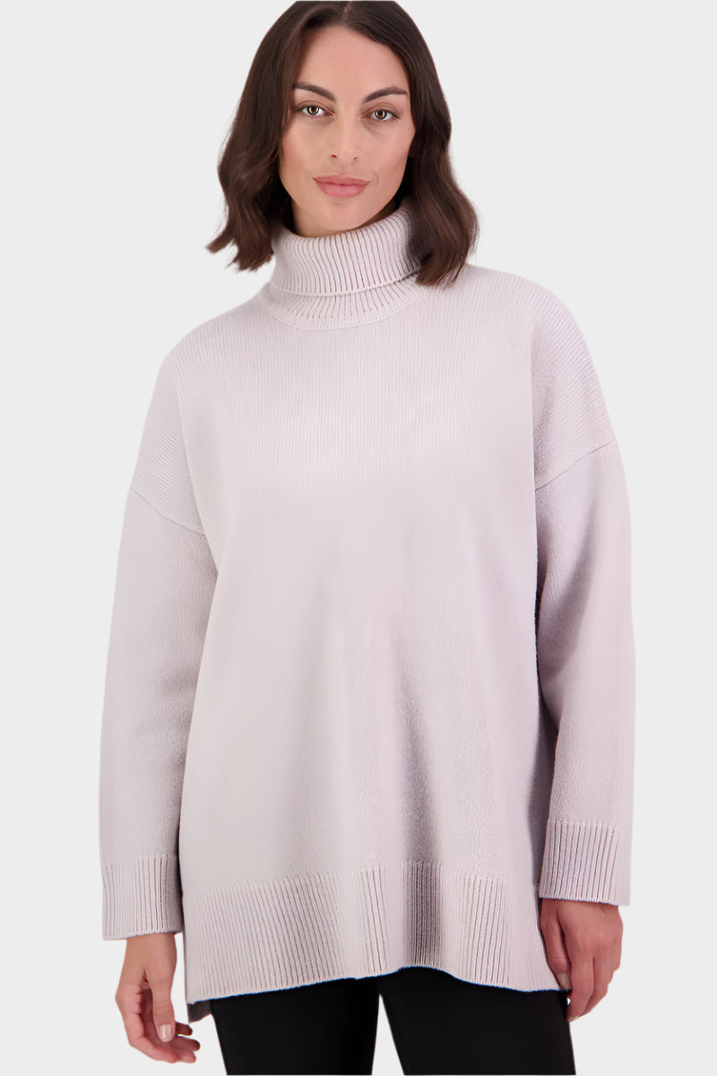 Women's Brunner Merino Roll Neck Knit - Pumice