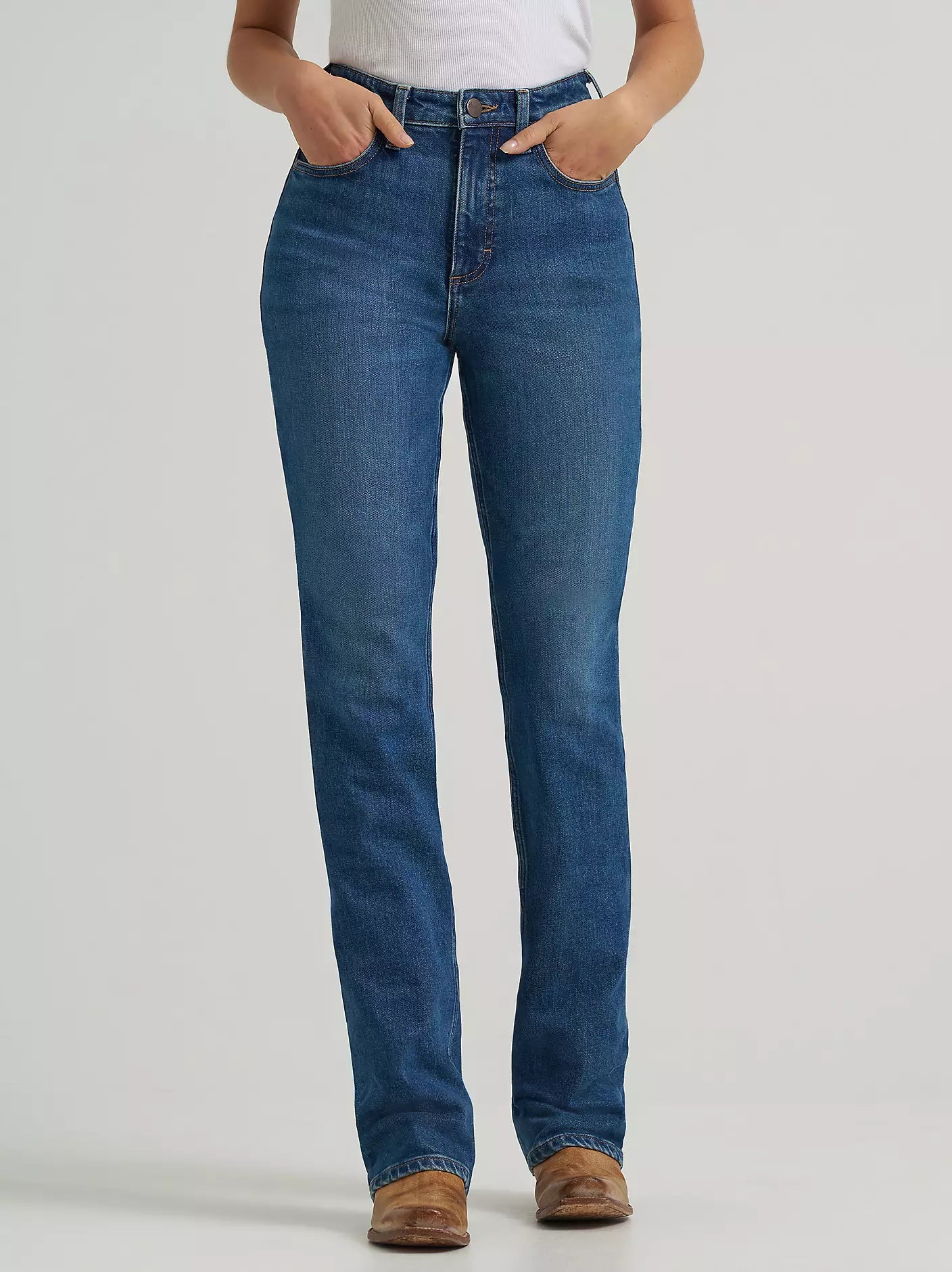Wrangler Women's High Rise Rodeo Bootcut Riding Jean