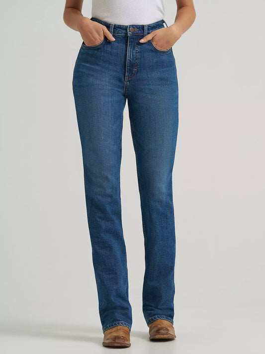 Wrangler Women's High Rise Rodeo Bootcut Riding Jean
