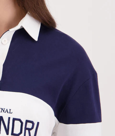 Swanndri Women's Kimbell Long Sleeve Rugby Top - Navy