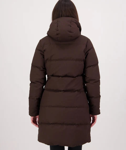Swanndri Women's Nimbus Longline Down Coat - Espresso