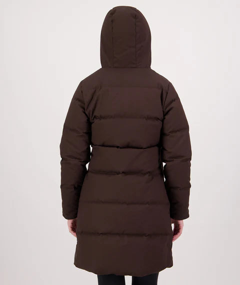Swanndri Women's Nimbus Longline Down Coat - Espresso