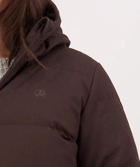 Swanndri Women's Nimbus Longline Down Coat - Espresso