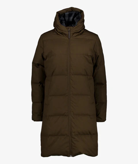 Swanndri Women's Nimbus Longline Down Coat - Espresso