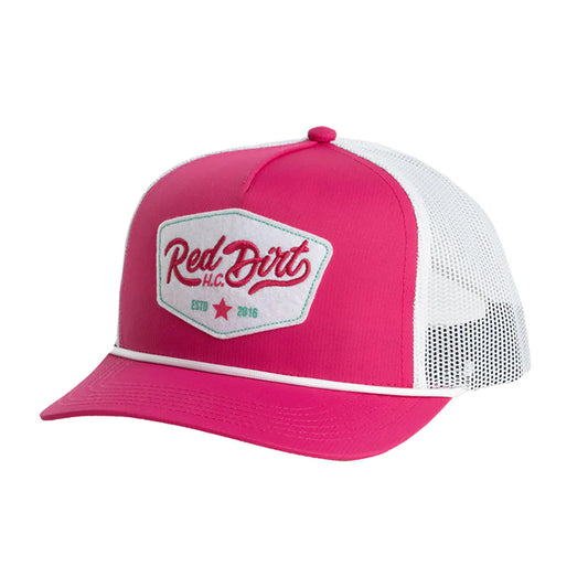 Red Dirt Hat Co Women's PinkWhite Cap