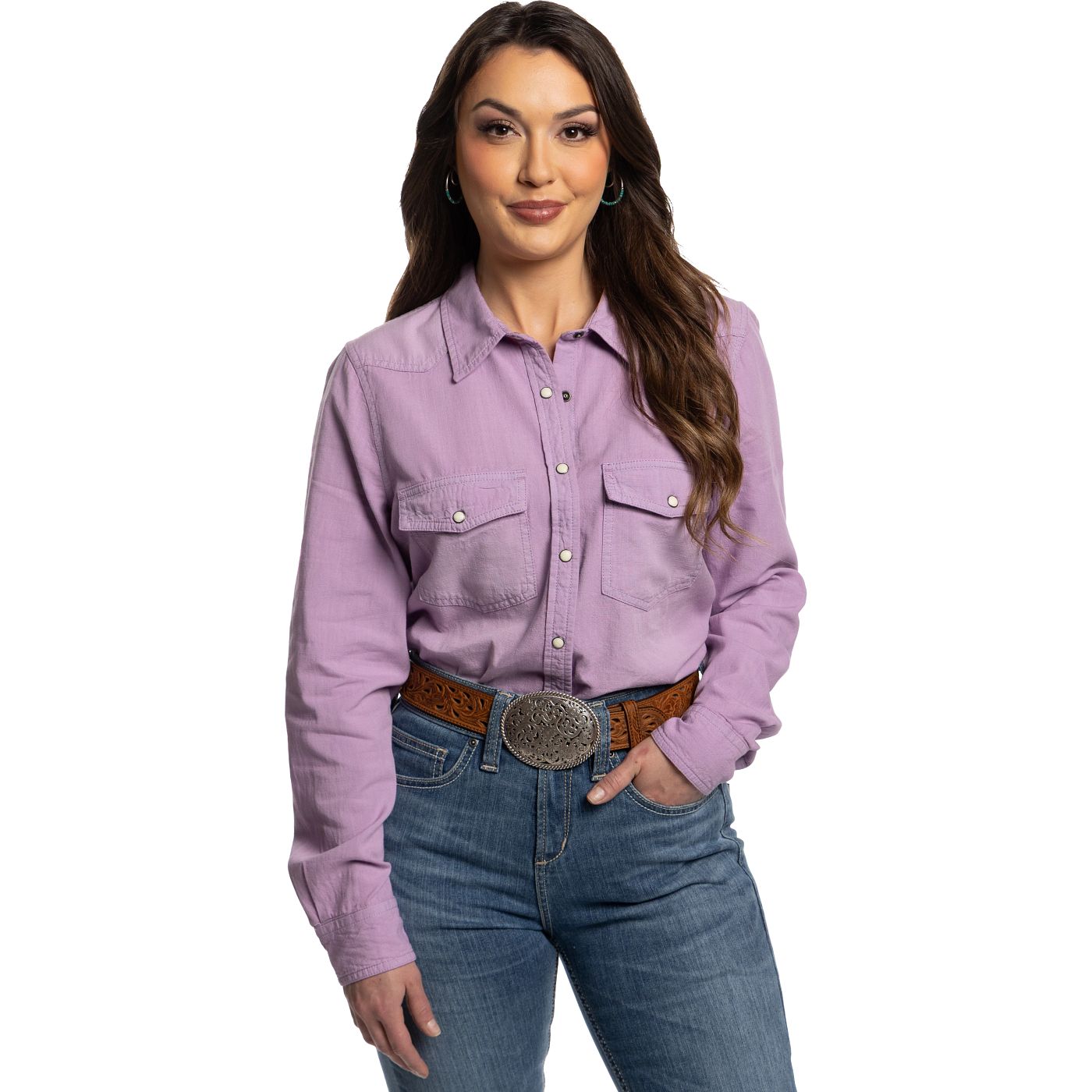 Justin Women's Snap Down Chambray