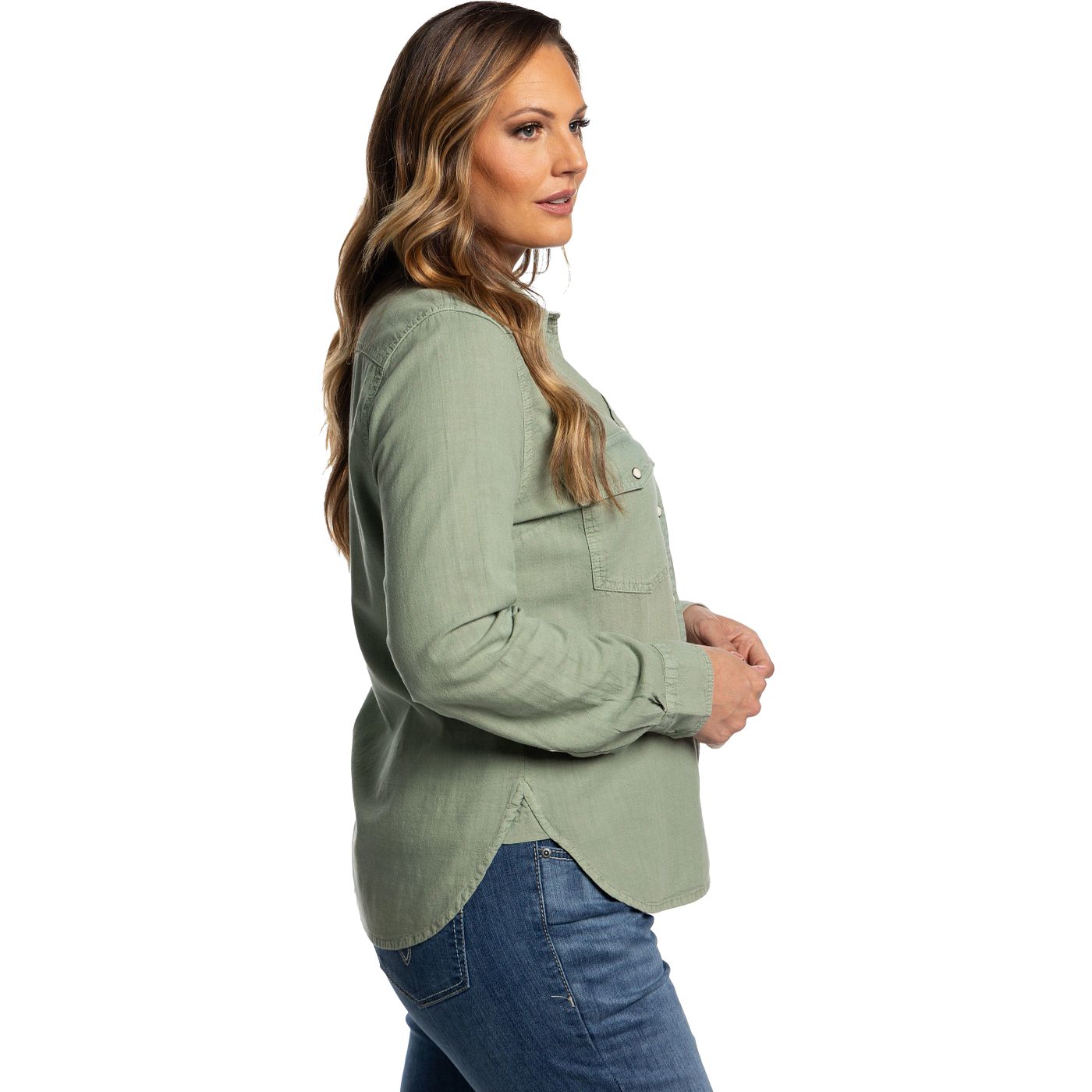 Justin Women's Snap Down Chambray