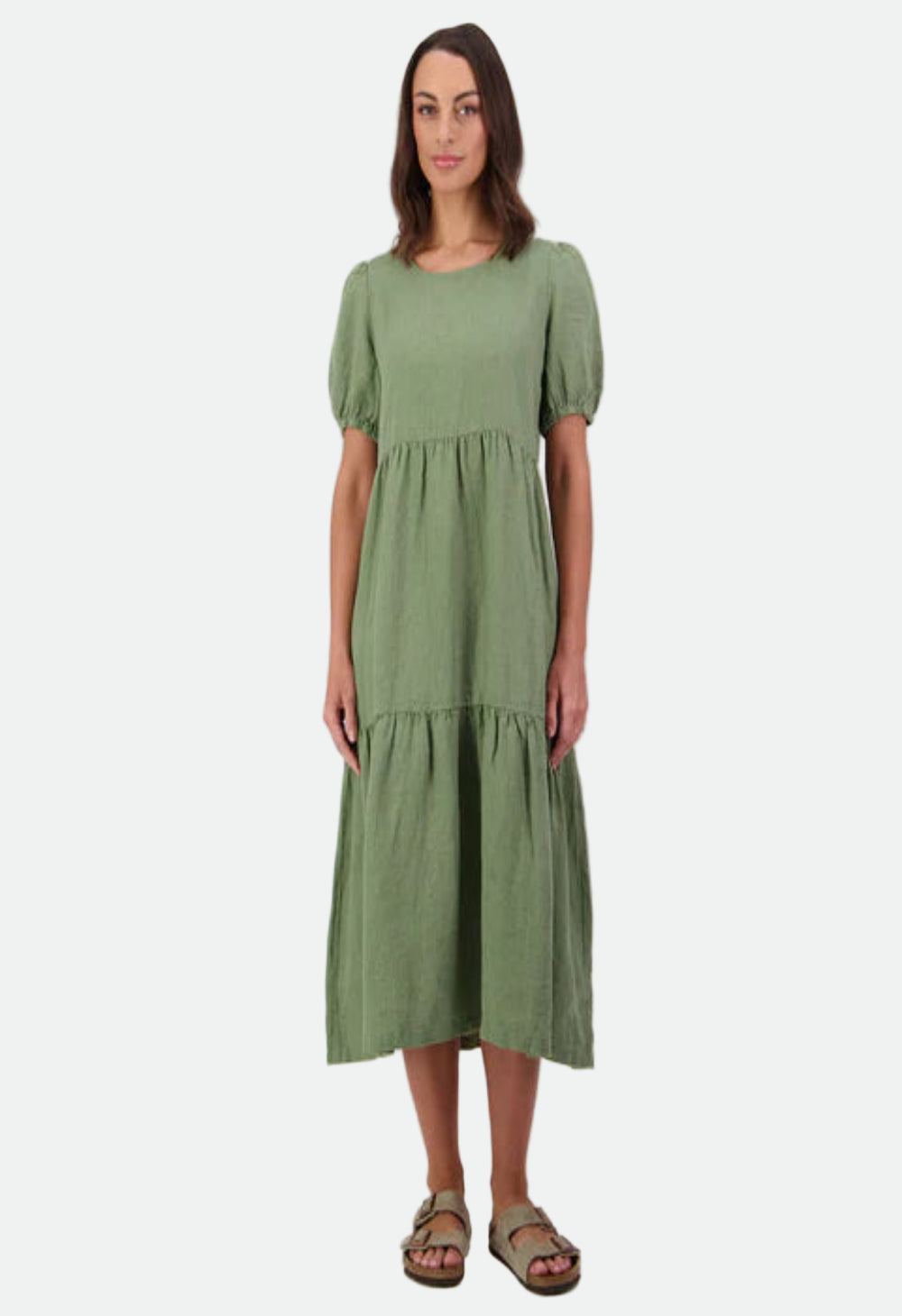 Swanndri Women's Alma Gathered Dress - Clover