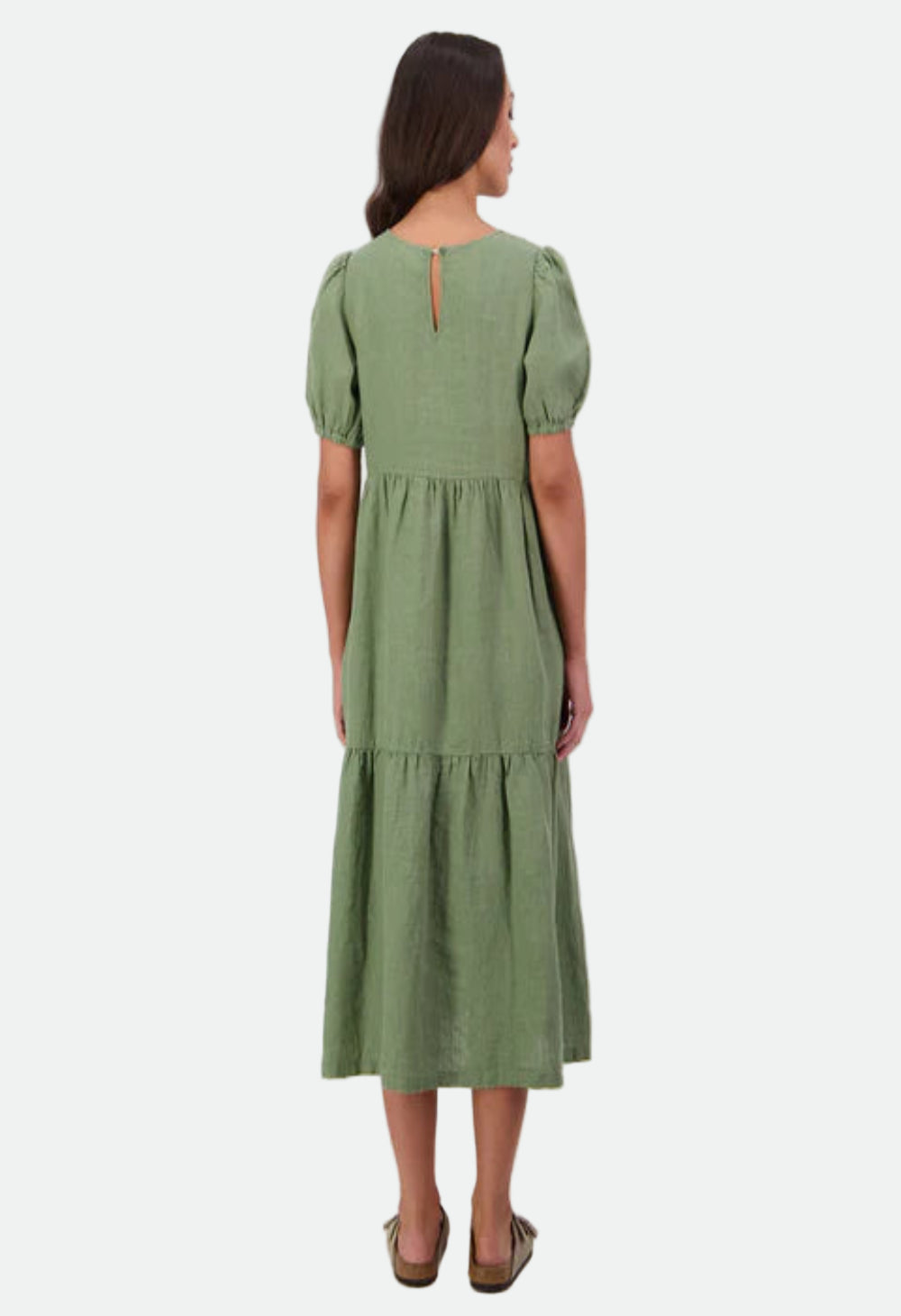 Swanndri Women's Alma Gathered Dress - Clover