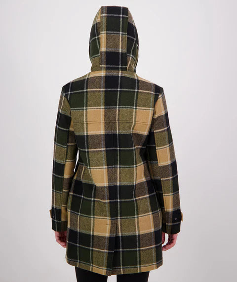 Swanndri Women's Annmore Wool Overcoat - Denver Check
