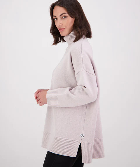 Women's Brunner Merino Roll Neck Knit - Pumice
