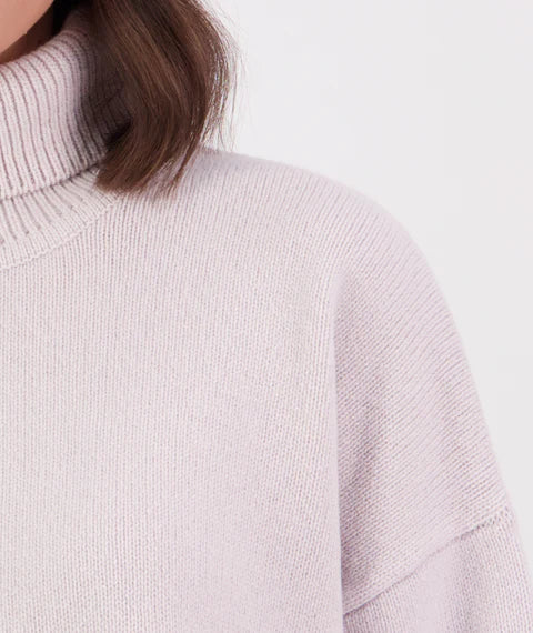 Women's Brunner Merino Roll Neck Knit - Pumice