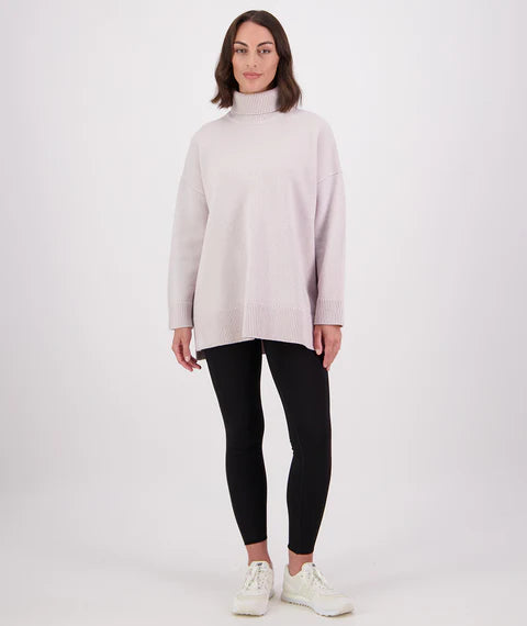 Women's Brunner Merino Roll Neck Knit - Pumice